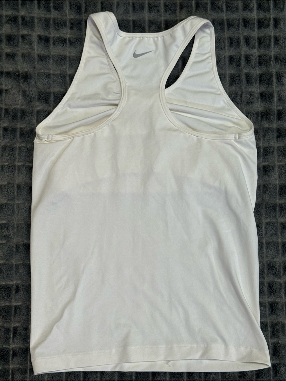 ❤️ Nike Large Womens White Racerback Athletic Tank Top Yoga Shirt Athletic (B6) - Picture 4 of 5